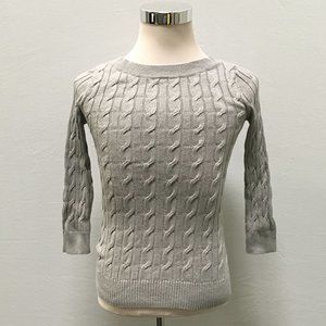 Women's Loft Shimmer Grey Sweater